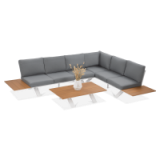 Zestawy ogrodowe narożne aluminiowe