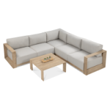 Zestawy ogrodowe narożne drewniane