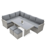 Zestawy ogrodowe narożne technorattanowe