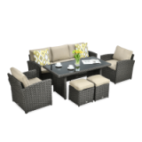 Zestawy z sofą technorattanowe