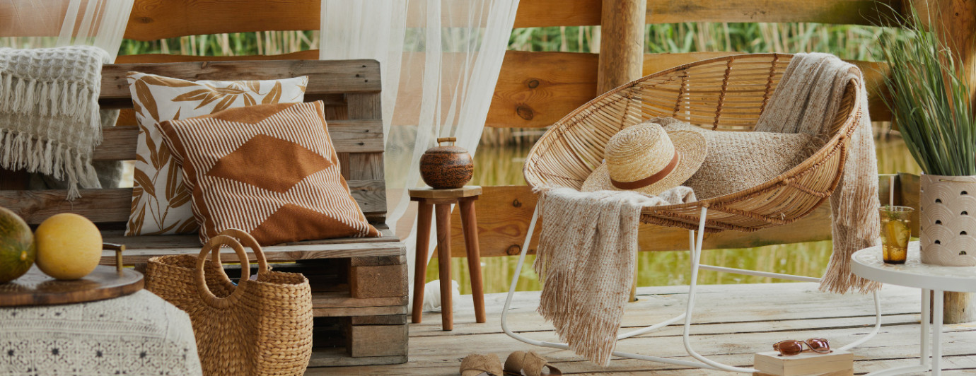 Balkon w stylu tulum