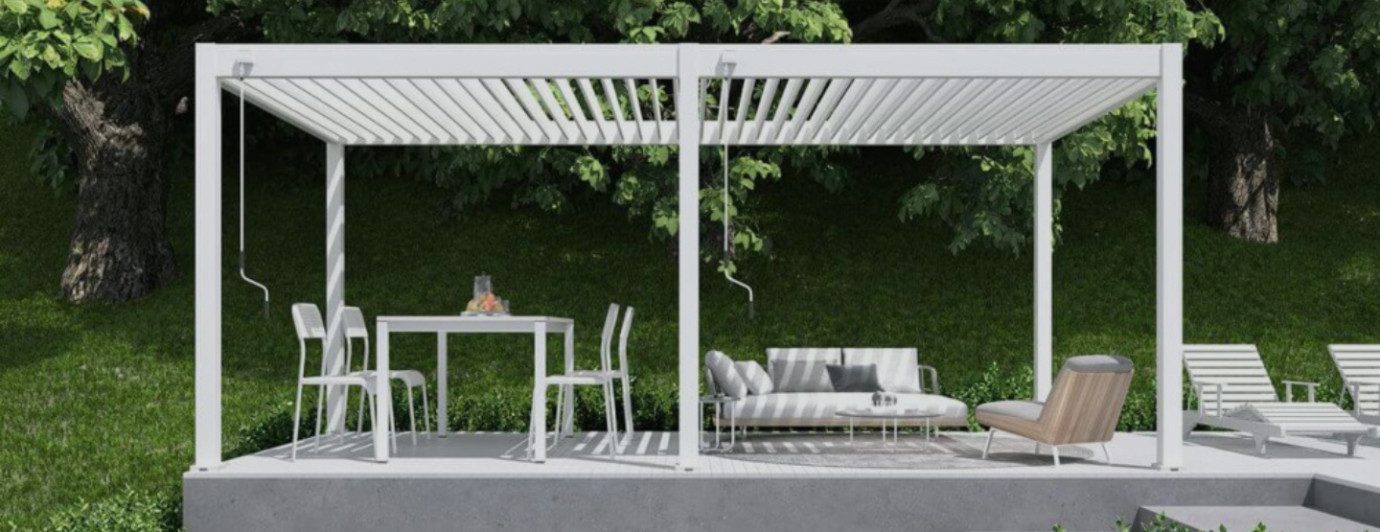 Pergola ogrodowa jako oaza relaksu.