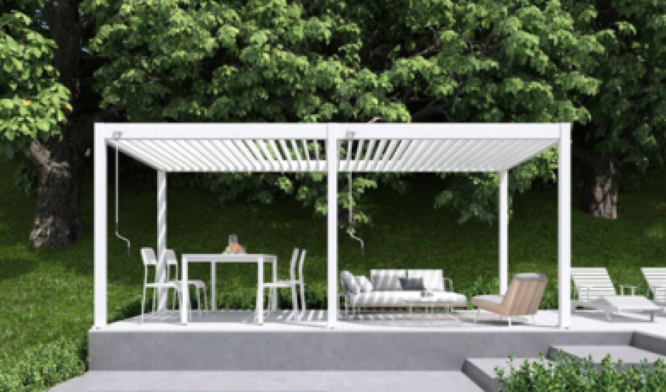 Pergola ogrodowa jako oaza relaksu.