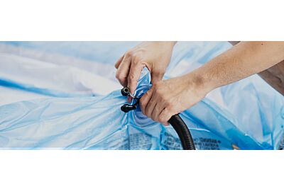 Jak napompować basen bez pompki