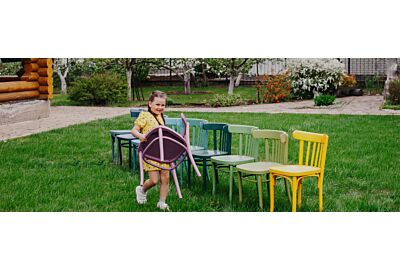 Kolorowe meble ogrodowe