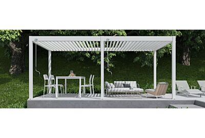 Pergola ogrodowa jako oaza relaksu.