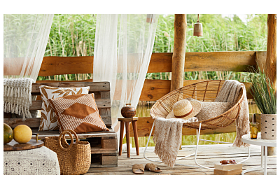 Balkon w stylu tulum