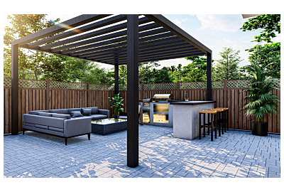 Gotowa wiata ogrodowa – ile od granicy działki