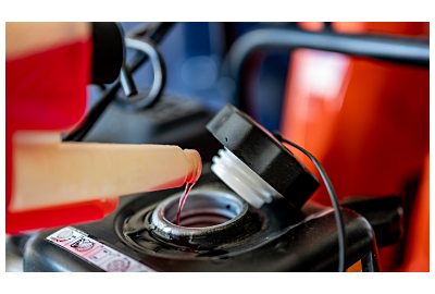 Jak wymienić olej w kosiarce?