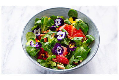 Kwiaty jadalne w ogrodzie