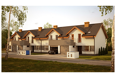 Funkcjonalny i przytulny taras w szeregowcu