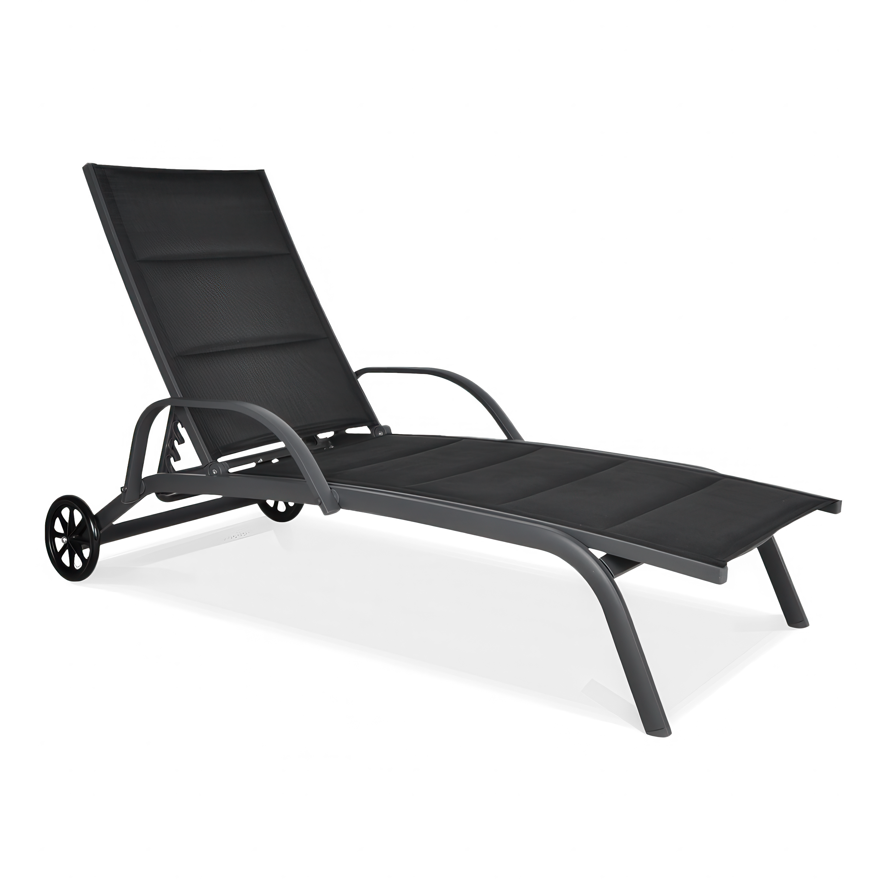 Leżak ogrodowy aluminiowy MAJORKA Black