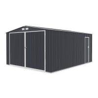 Metalowy garaż Kingston 380x480 Cold Grey - HARDMAISTER