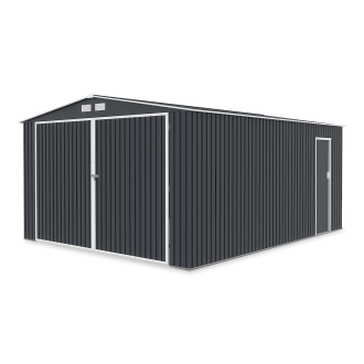 Metalowy garaż Kingston 380x480 Cold Grey - HARDMAISTER