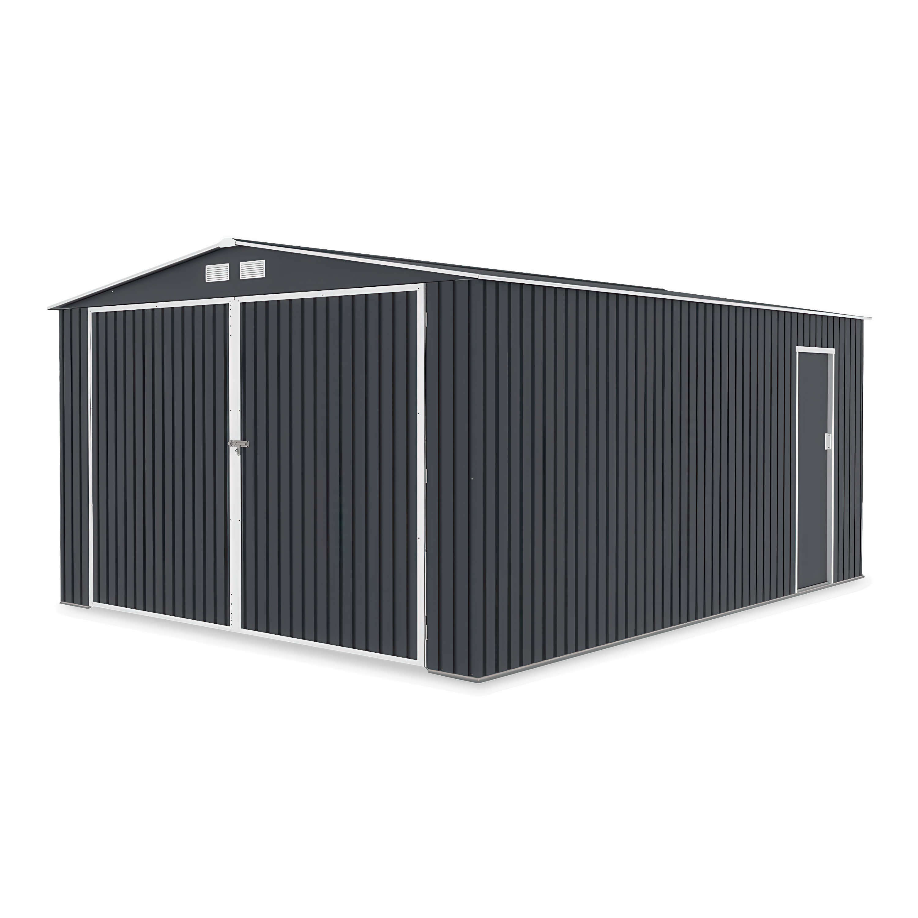 OUTLET Metalowy garaż Kingston 380x480 Cold Grey - HARDMAISTER