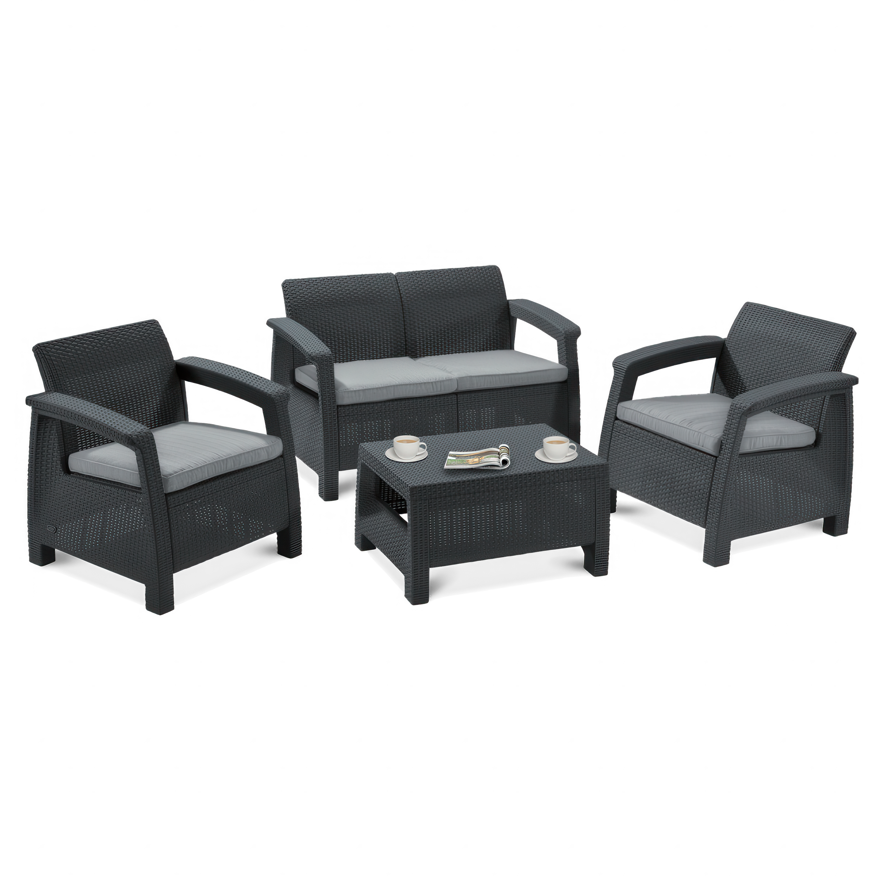 Zestaw ogrodowy CORFU SET Graphite