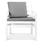 Fotel Nardi ARIA Bianco Acrilico Grigio