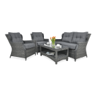 Meble z technorattanu TRIVENTO 2 Dark Grey