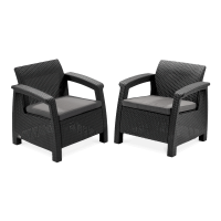 Meble ogrodowe CORFU DUO Graphite
