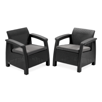 Meble ogrodowe CORFU DUO Graphite