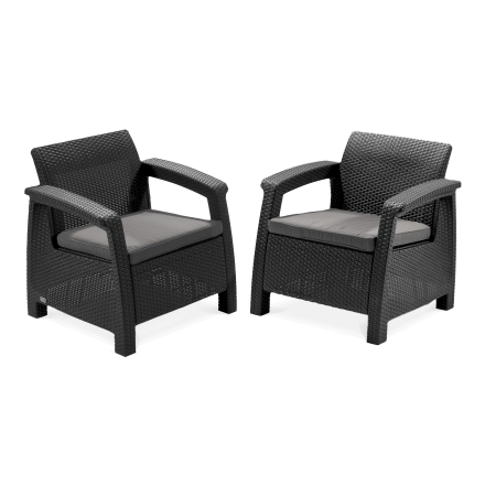 Meble ogrodowe CORFU DUO Graphite