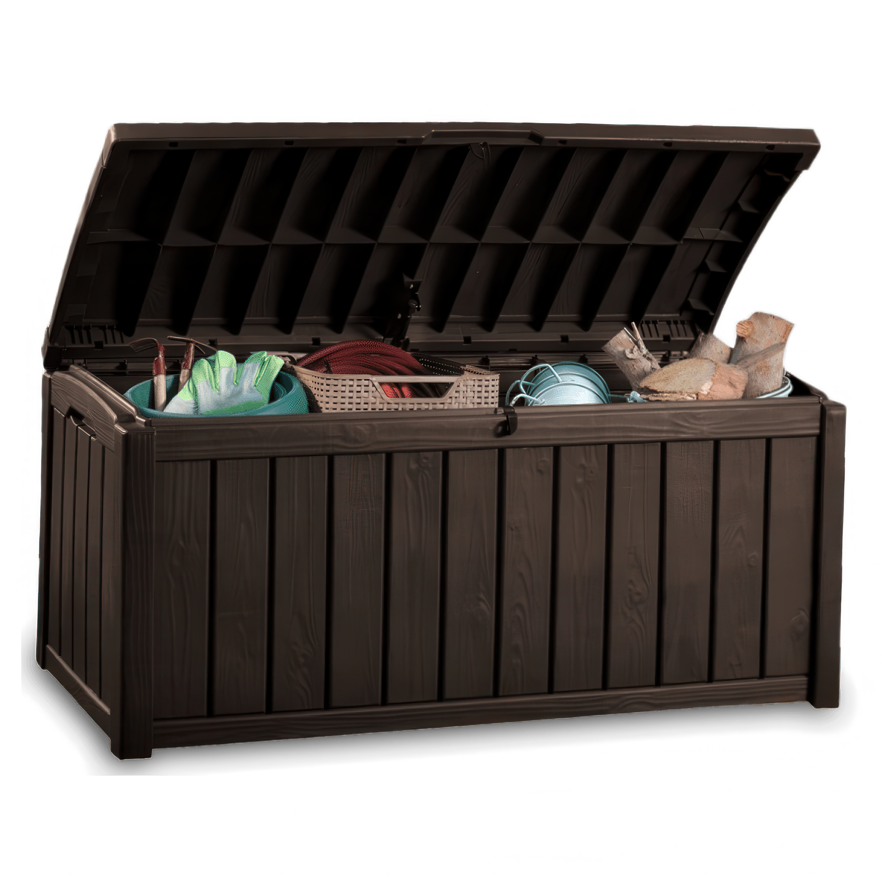 Skrzynia na balkon Keter GLENWOOD BOX 390L Brown