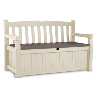 Skrzynia/Ławka Keter EDEN GARDEN BENCH 265L w kolorze jasno-beżowym