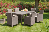Komplet ogrodowy TOSCANA 6+1 Cappuccino