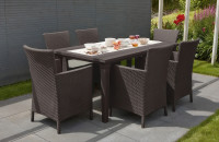 Komplet ogrodowy TOSCANA 6+1 Brown