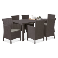 Komplet ogrodowy TOSCANA 6+1 Brown