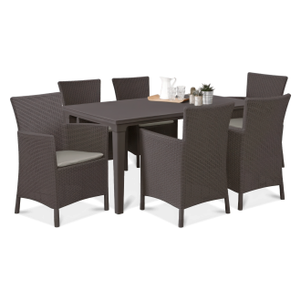 Komplet ogrodowy TOSCANA 6+1 Brown