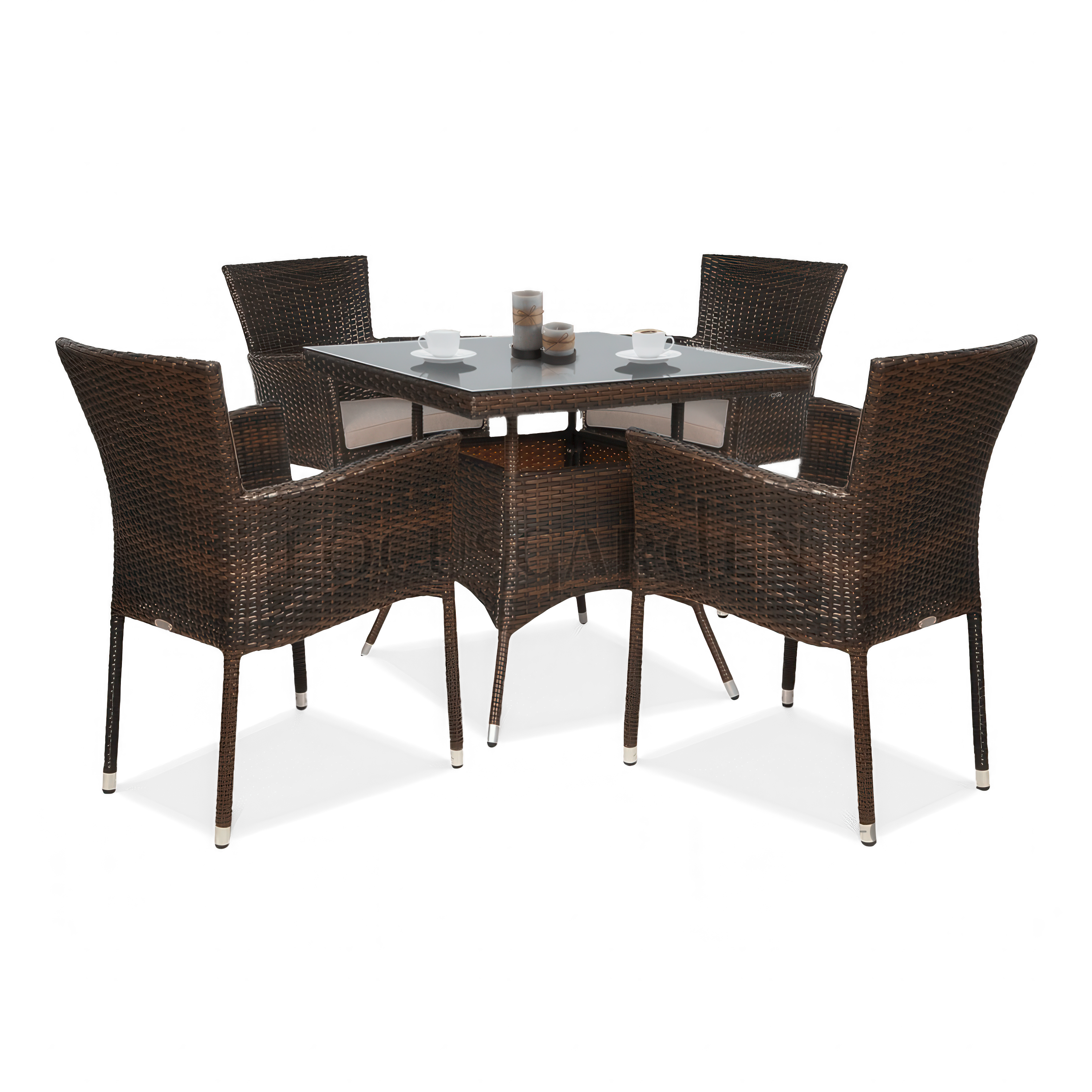 Zestaw z Technorattanu LERIDA/LUGO 4+1 Brown