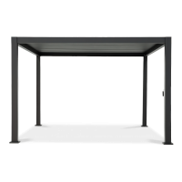 Pergola ogrodowa aluminiowa Premium Anthracite 3x4 - Gutroof
