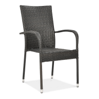 Krzesło z technorattanu FIESTA brązowe