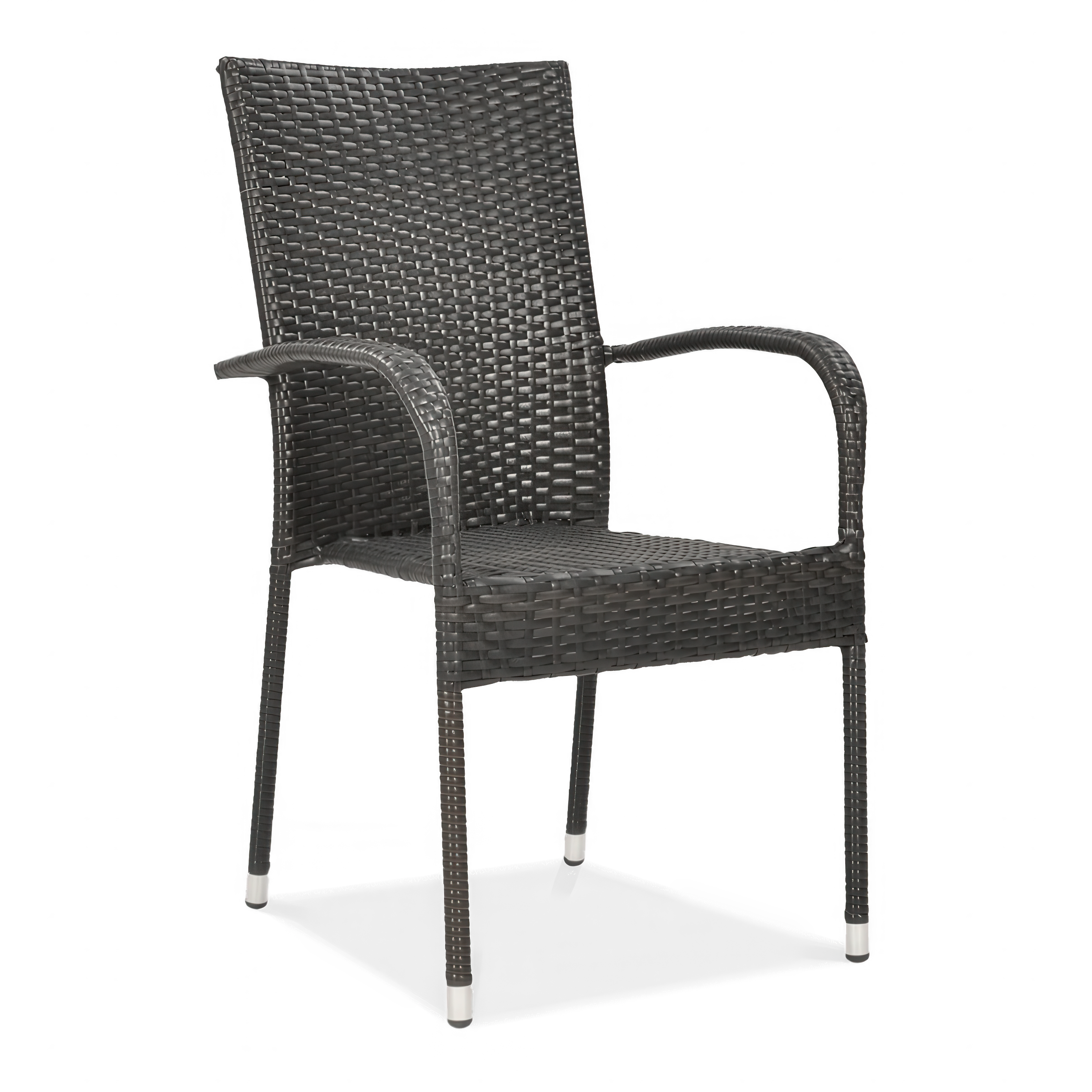 Krzesło z technorattanu FIESTA brązowe