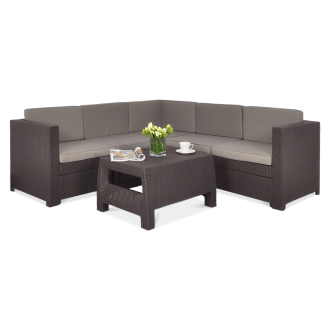 Narożnik ogrodowy PROVENCE SET Brown