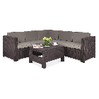 Narożnik wypoczynkowy ogrodowy PROVENCE SET Graphite