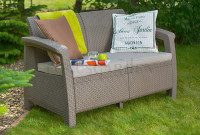 Sofa ogrodowa CORFU LOVE SEAT Cappuccino