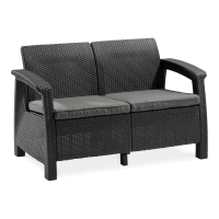 Sofa ogrodowa CORFU LOVE SEAT Graphite