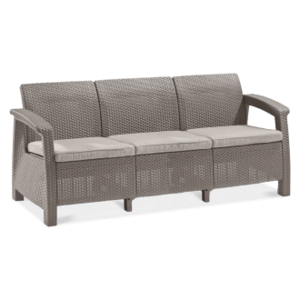 Sofa ogrodowa CORFU LOVE SEAT MAX w odcieniach beżu (cappuccino)