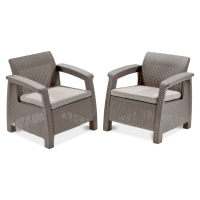 Meble ogrodowe CORFU DUO Cappuccino