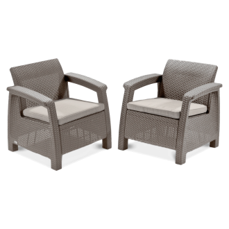Meble ogrodowe CORFU DUO Cappuccino
