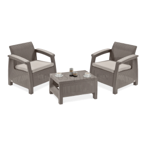 Komplet ogrodowy CORFU WEEKEND Cappuccino