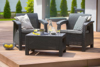 Komplet ogrodowy CORFU WEEKEND Graphite