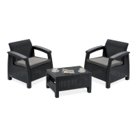 Komplet ogrodowy CORFU WEEKEND Graphite