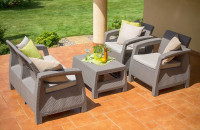 Zestaw ogrodowy CORFU SET Cappuccino