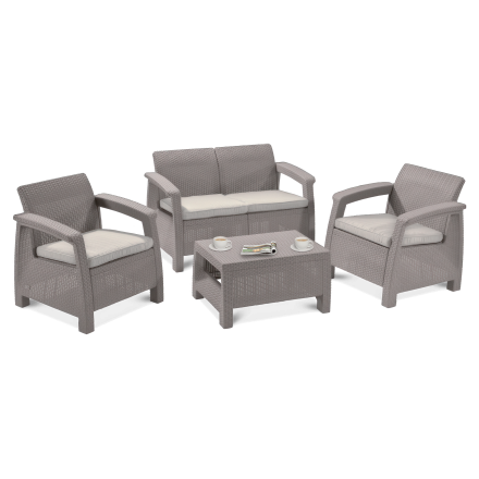 Zestaw ogrodowy CORFU SET Cappuccino