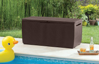 Skrzynia na balkon Keter CAPRI RATTAN BOX 305L Brown