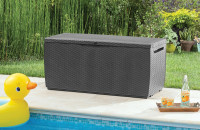 Skrzynia na balkon Keter CAPRI RATTAN BOX 305L Graphite