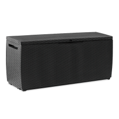 Skrzynia na balkon Keter CAPRI RATTAN BOX 305L w kolorze grafitowym